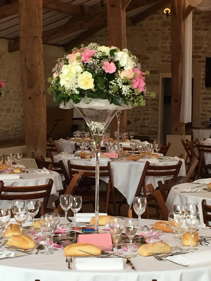 Centre de table fleuri